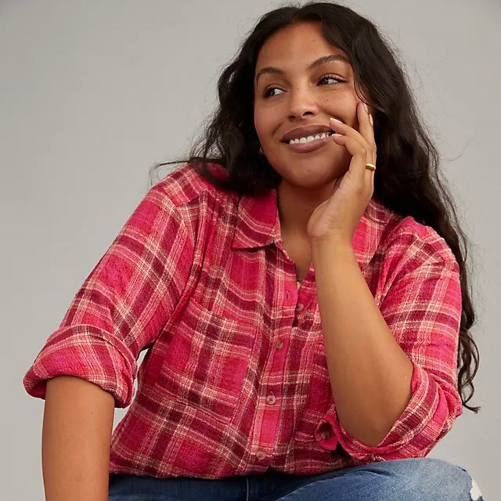 Pilcro Seamed Tunic Buttondown - XXS Petite - NWT